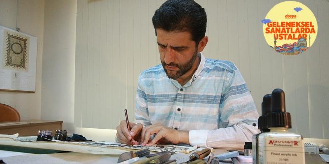 Ustalarının izinde hat sanatını yaşatıyor