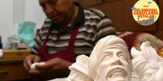 'Beyaz altın' lüle taşını hayal gücüyle şekillendiriyorlar