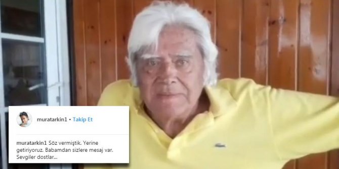 Cüneyt Arkın'dan hayranlarına mesaj