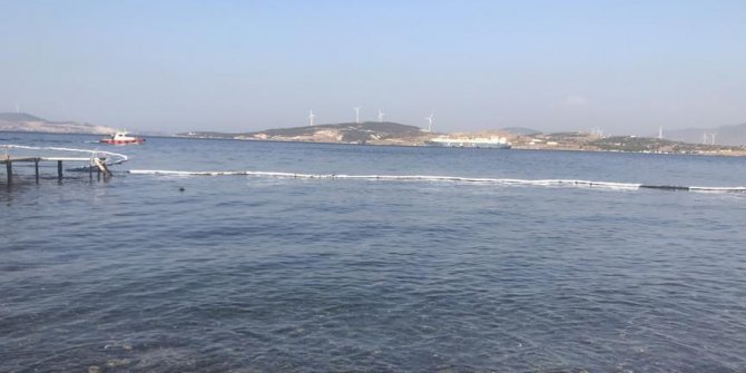 'Fuel oil kaynaklı deniz kirliliğine sebep olan gemi tespit edildi'