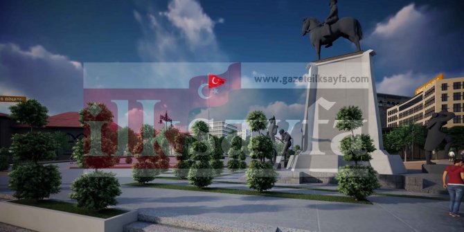 Ulus’a Meydan Projesi ile tramvay hattı döşenecek