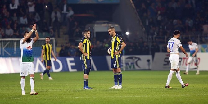 Çaykur Rizespor'dan Fenerbahçe'ye ağır darbe