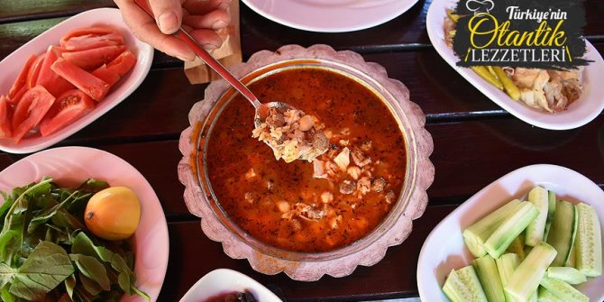 Turizm cennetinin farklı lezzeti 'gülüklü çorba'