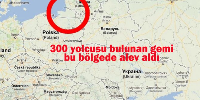 Baltık denizinde feribotta patlama ve yangın