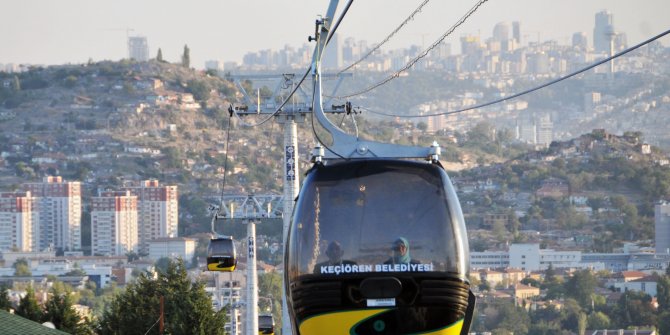 Keçiören teleferiği yeniden açıldı