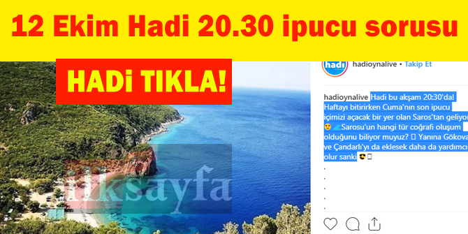 Saros hangi tür coğrafi oluşumdur? Saros nedir? 12 Ekim HADİ 20:30 ipucu