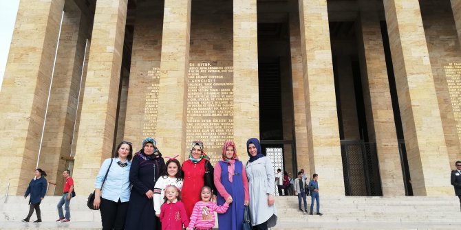 Down sendromlu çocuklar Anıtkabir'de