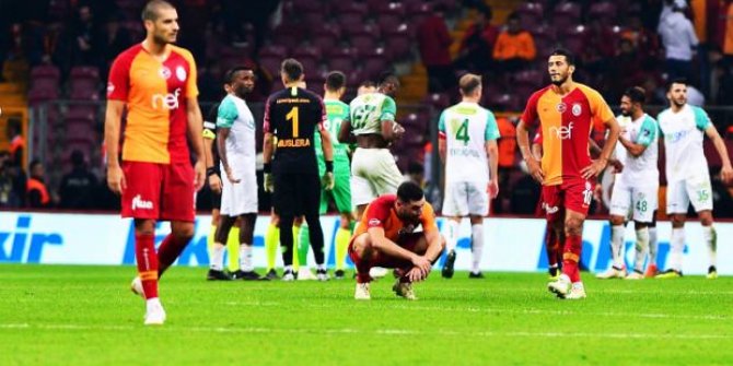 Galatasaray sakata geldi! kendi evinde puan kaybetti