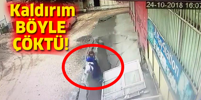 Diyarbakır'da korkunç olay! Çöken kaldırım iki kadını yuttu..
