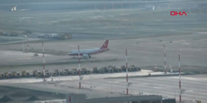 Erdoğan'ın uçağı iniş yaptı