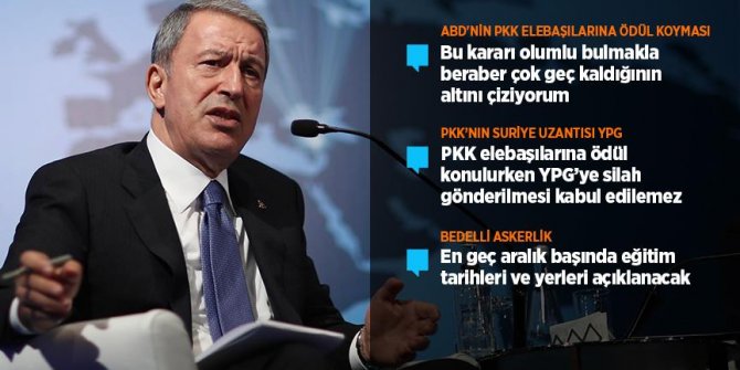 Milli Savunma Bakanı Akar'ın gündeme ilişkin kritik açıklamaları!