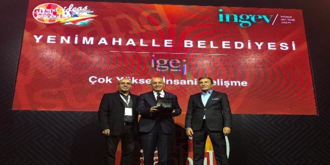 İnsani Gelişme Zirvesi'nde Yenimahalle'ye plaket