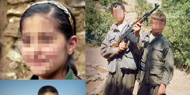 PKK'nın çocuk militanlarından şok fotoğraflar