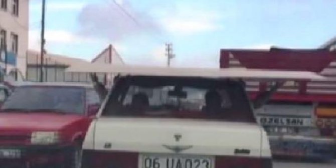 Araç üzerinde taşınan sunta olası kazaya davetiye çıkardı