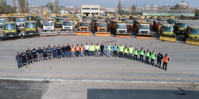 Kış için 2.367 personel ve 877 araçlık ekip hazır