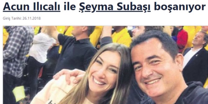 Şeyma Subaşı ile Acun'dan boşanma açıklaması bekleniyor