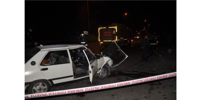 Ankara'da trafik kazası: 2 yaralı