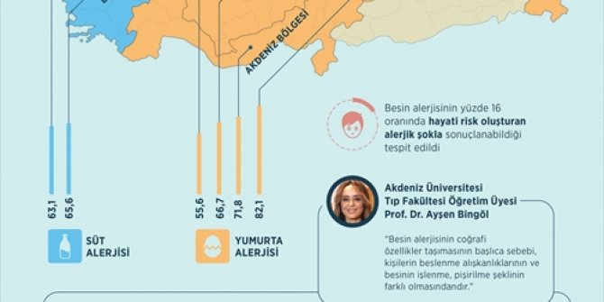 Nelere alerjiniz var? İşte Türkiye'nin besin alerji haritası