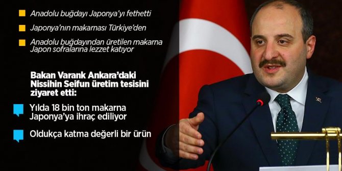 Ankara'dan Tokyo'ya makarna hattı