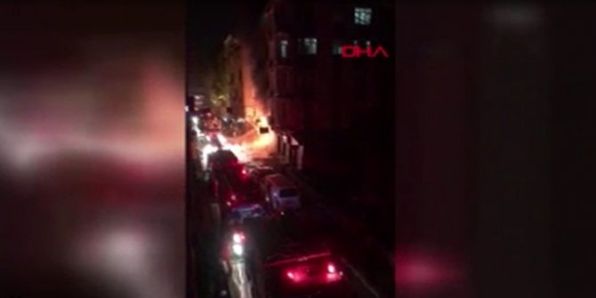 İş yeri alev alev yandı, mahsur kalan 10 kişiyi itfaiye kurtardı