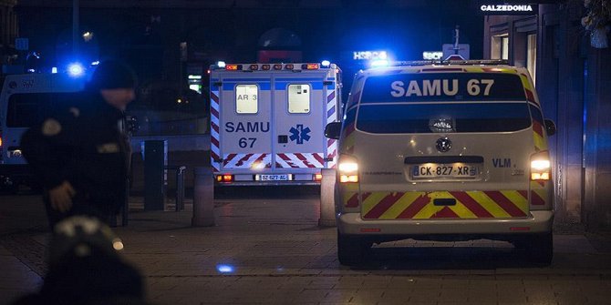 Fransa'da Strazburg şehir merkezinde silah sesleri