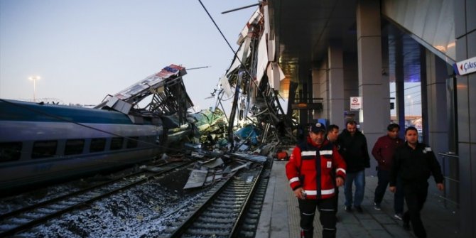 Ankara'daki YHT kazasından ilk görüntüler