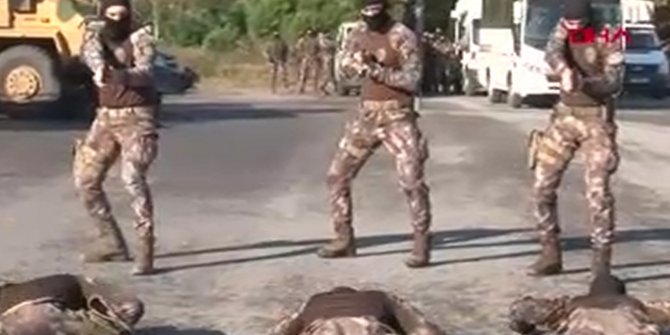 Özel harekat polislerinden nefes kesen tatbikat
