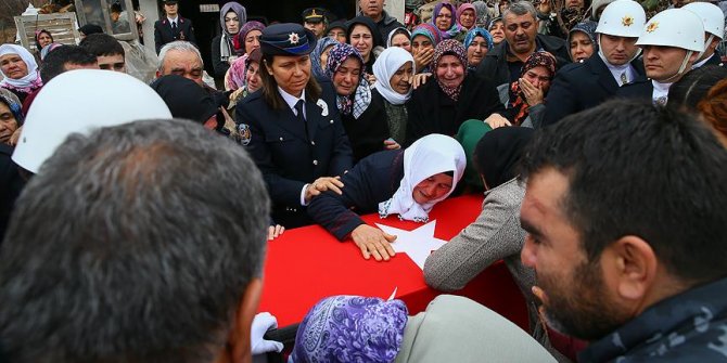 Şehit polis memuru son yolculuğuna uğurlandı