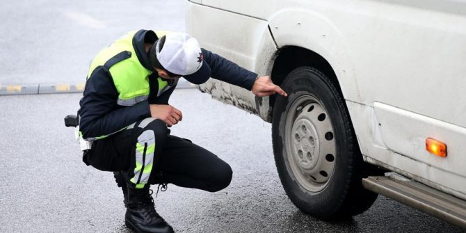 Kış lastiği takmayan 2 bin 551 sürücüye ceza