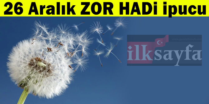 Bitkilerin havada uçuşan uzun ve ince tüylü tohumu nedir? 26 Aralık ZOR HADİ ipucu 21.30