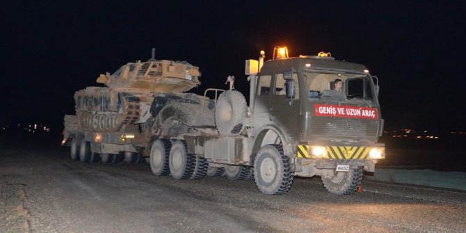 Suriye sınırına askeri sevkiyat