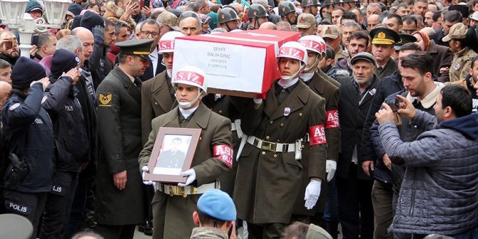 Çığda şehit düşen Dinç son yolculuğuna uğurlandı