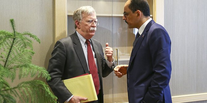 Ankara'daki kritik görüşme sona erdi! Kalın, John Bolton ile görüştü