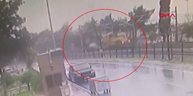 Florya'da tren hattında kaza! kaza anı kamerada!