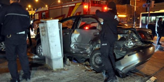 Ankara'da 2 ayrı kaza: 2 yaralı