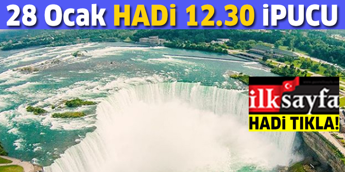 28 Ocak 12.30 HADİ ipucu: Niagara, hangi iki ülke arasındadır? Niagara şelalesi nerededir?