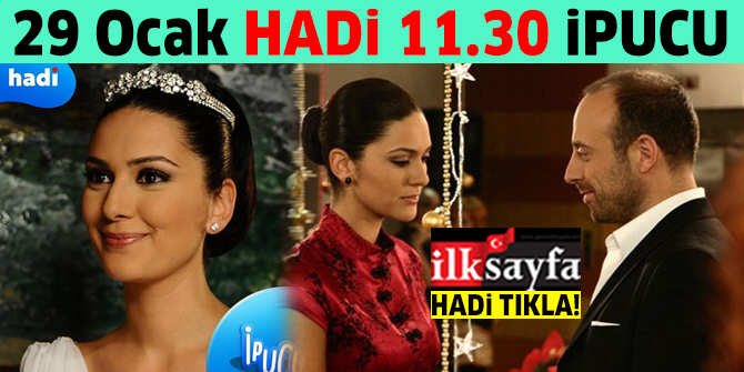 29 Ocak HADİ Magazin ipucu: Halit Ergenç ile evlenen oyuncu kimdir? 11.30 ipucu sorusu ve cevabı