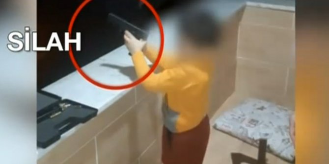 Çocuğuna silahla ateş açtırdı, görüntüleri sosyal medyadan paylaştı