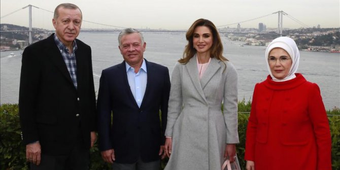 Erdoğan, Ürdün Kralı 2. Abdullah ile bir araya geldi
