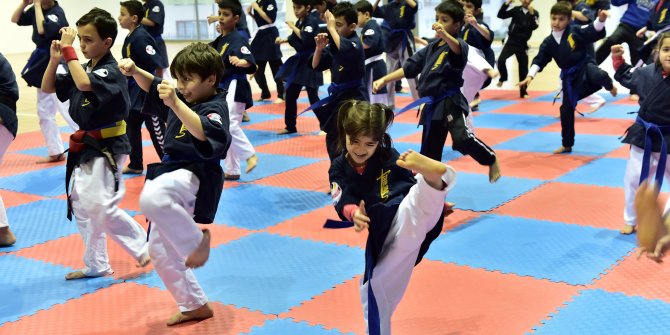 Mamak Sayokan'da 66 sporcu bir üst kemere terfi etti