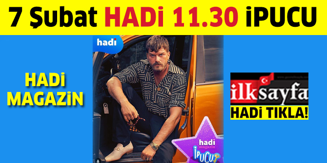 7 Şubat 11.30 HADİ ipucu: Organize İşler 2 filminde Sarı Saruhan karakterini canlandıran oyuncu kimdir? Hadi Magazin ipucu sorusu ve cevabı