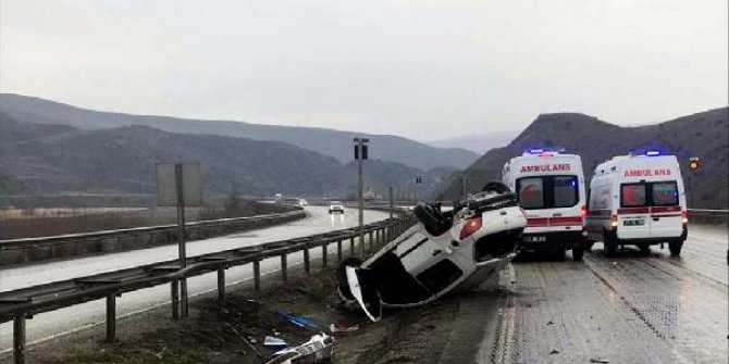 Aynı yerde iki ayrı kaza: 5 yaralı