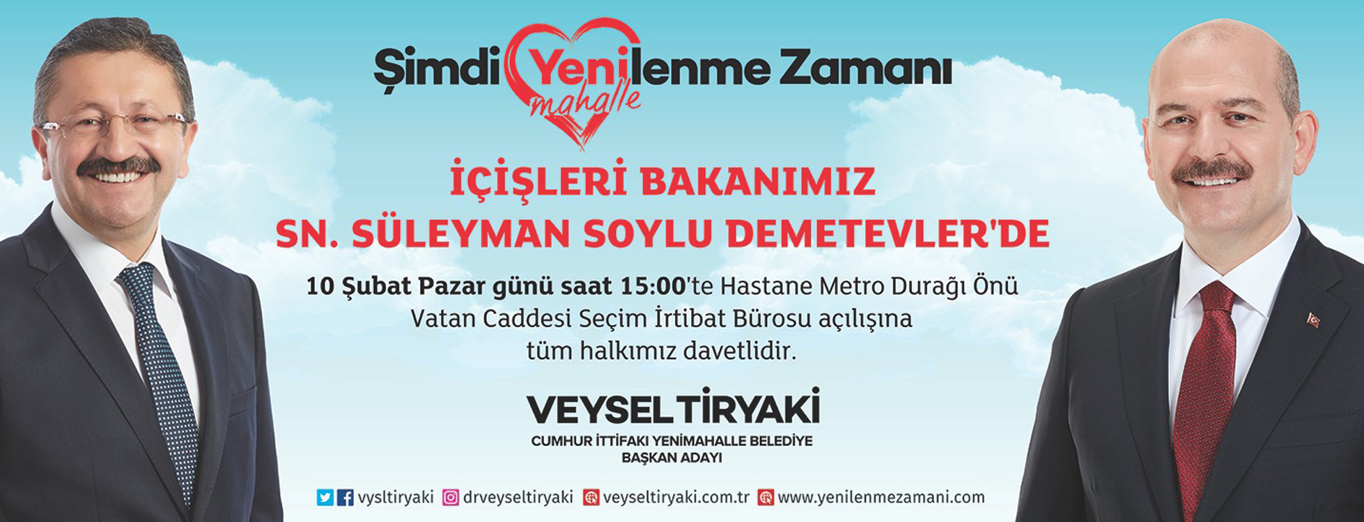 Süleyman Soylu ve Veysel Tiryaki, Yenimahalle'de