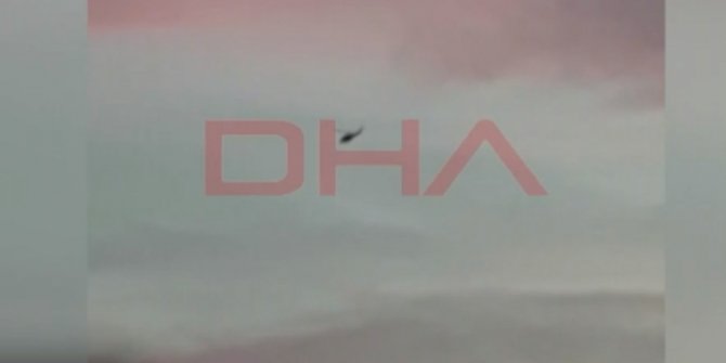 Helikopterin düşme anı görüntüleri ortaya çıktı