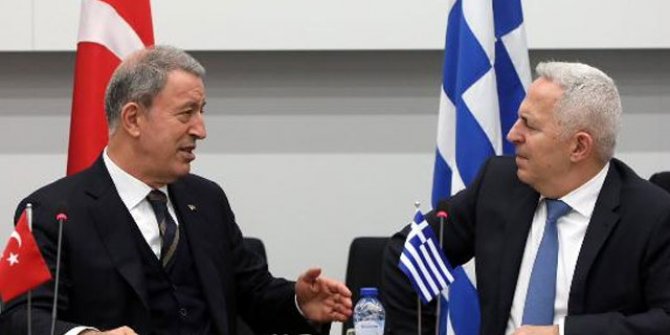 Millî Savunma Bakanı Akar, Yunanistan Savunma Bakanı Apostolakis ile görüştü