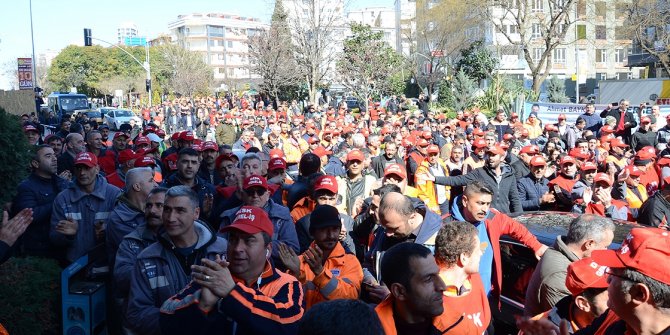 Maltepe Belediyesinde işçi protestosu