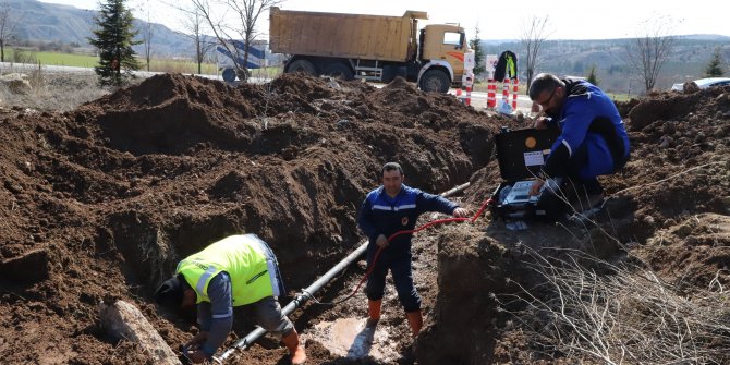 ÇASKİ'den yeni yerleşim alanlarına içme suyu hattı