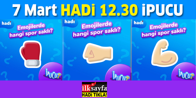 HADİ ipucu 12.30 sorusu 7 Mart: Emojilerde hangi spor saklı?