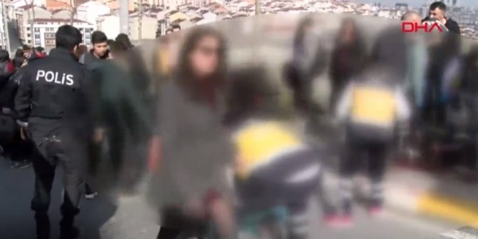Okul önünde öğrenci kavgası: Yaralı öğrenciler var