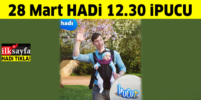 Bebeği kucakta taşıma aparatının ismi nedir? 28 Mart HADİ ipucu sorusu 12.30 cevabı